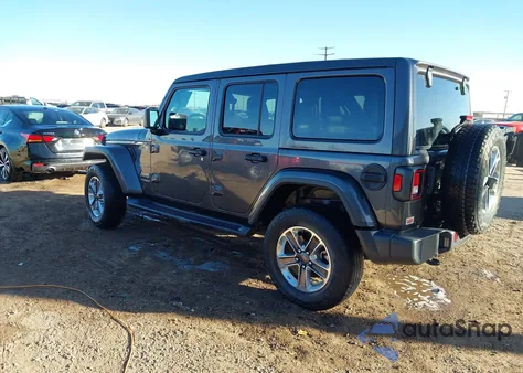 2020 Jeep Wrangler Unlimited Sahara 4X4 from USA, damaged, VIN 1C4HJXEN1LW180460